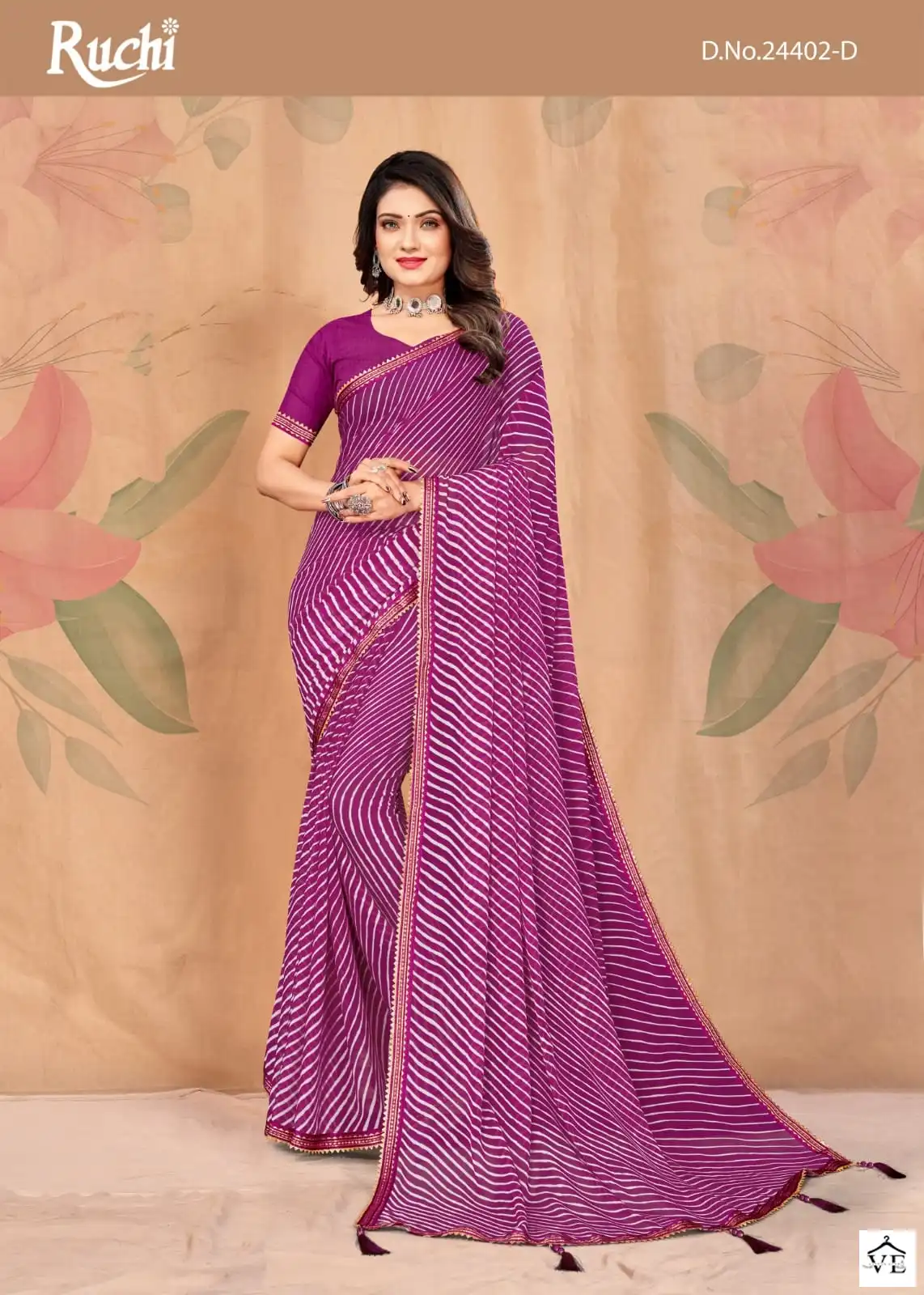 Ruchi Sarees Jalpari Vol -5 Chiffon Wholesale Saree Catalog — Wholesale Sarees, MPA wholesale from Surat - Gallery Image 3