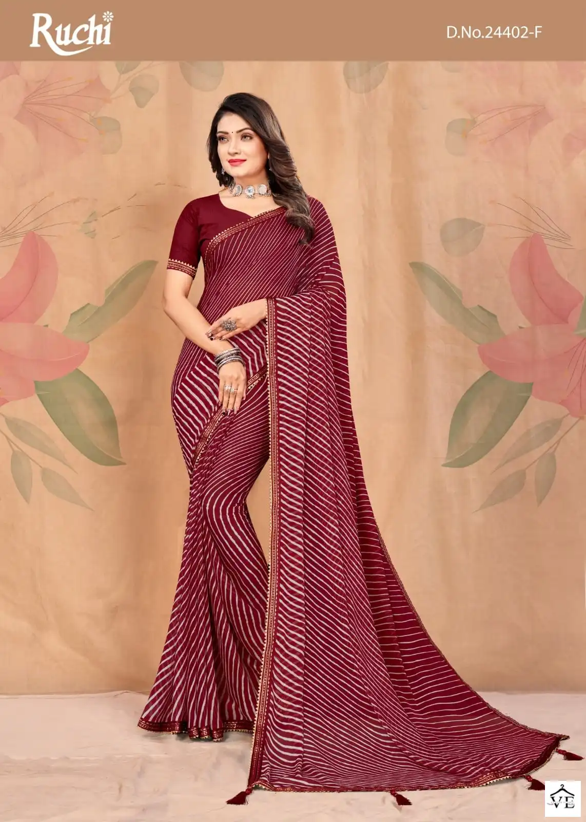 Ruchi Sarees Jalpari Vol -5 Chiffon Wholesale Saree Catalog — Wholesale Sarees, MPA wholesale from Surat - Gallery Image 4