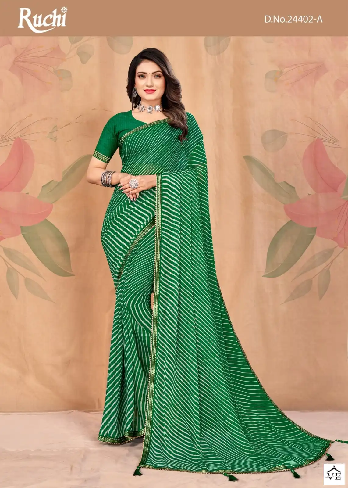 Ruchi Sarees Jalpari Vol -5 Chiffon Wholesale Saree Catalog — Wholesale Sarees, MPA wholesale from Surat - Gallery Image 5