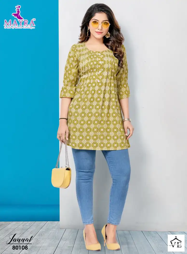 Mayra Jannat Heavy Viscose Rayon Wholesale Kurti Catalog — Wholesale Kurtis, MPA wholesale from Surat — view 1