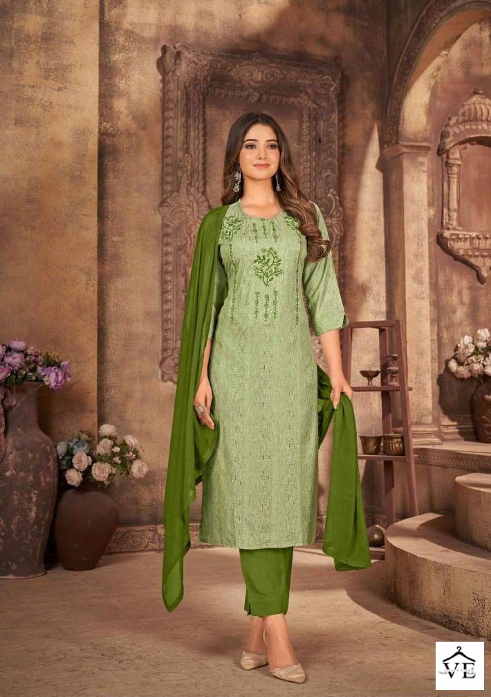 Kalaroop Kajree Fashion Jigni Rayon Wholesale Readymade Salwar Suit Catalog — Wholesale Salwar Suits, MPA wholesale from Surat - Gallery Image 2