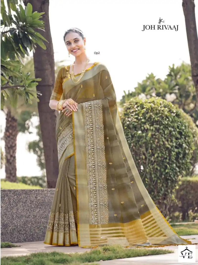 Joh Rivaaj Jihana Fancy Wholesale Saree Catalog — Wholesale Sarees, MPA wholesale from Surat — view 14