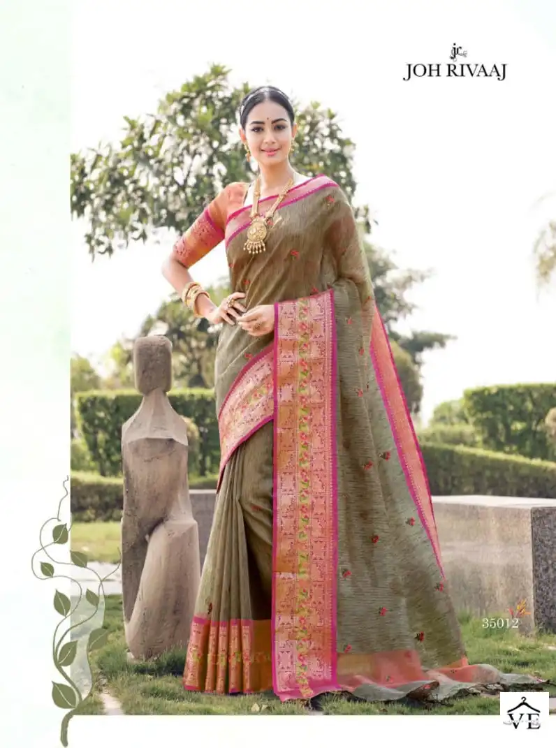Joh Rivaaj Jihana Fancy Wholesale Saree Catalog — Wholesale Sarees, MPA wholesale from Surat — view 15
