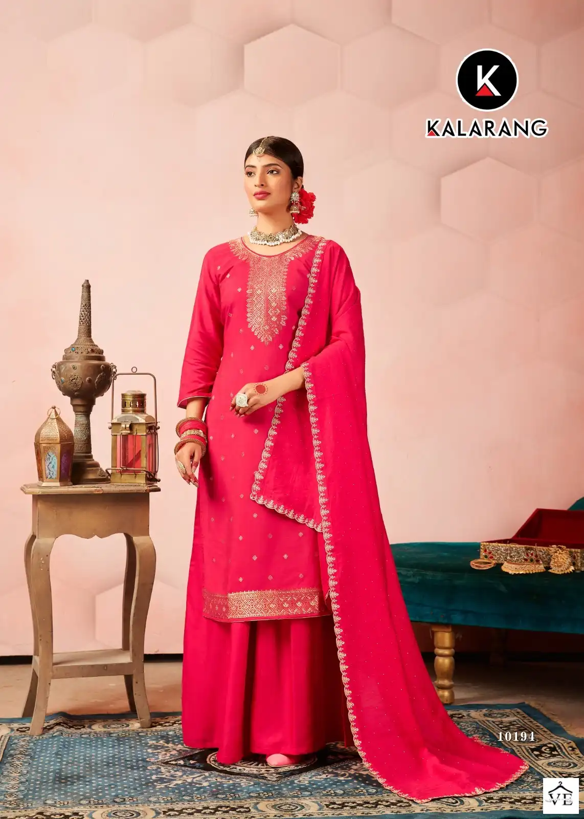 Kalarang Jivika Pure Muslin Dola Jacquard Wholesale Salwar Suit Catalog — Wholesale Salwar Suits, MPA wholesale from Surat - Gallery Image 4