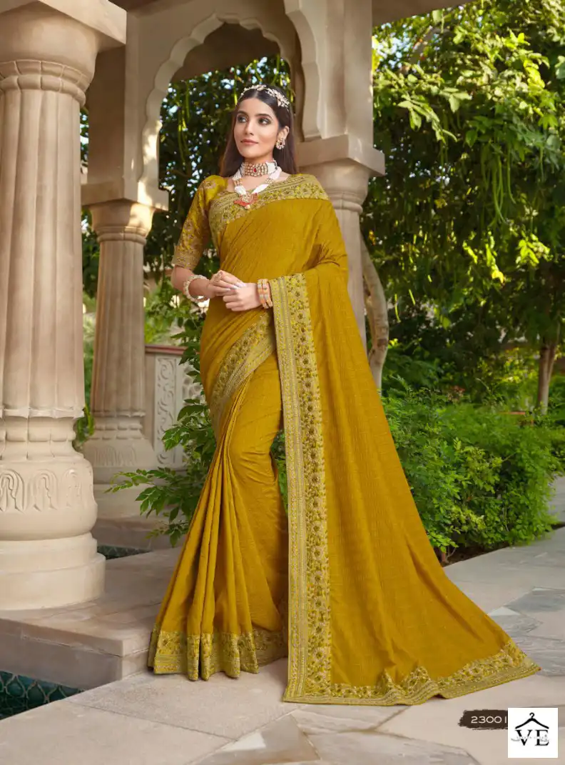 Joh Rivaaj Joshitha Fancy Wholesale Saree Catalog — Wholesale Sarees, MPA wholesale from Surat — view 15