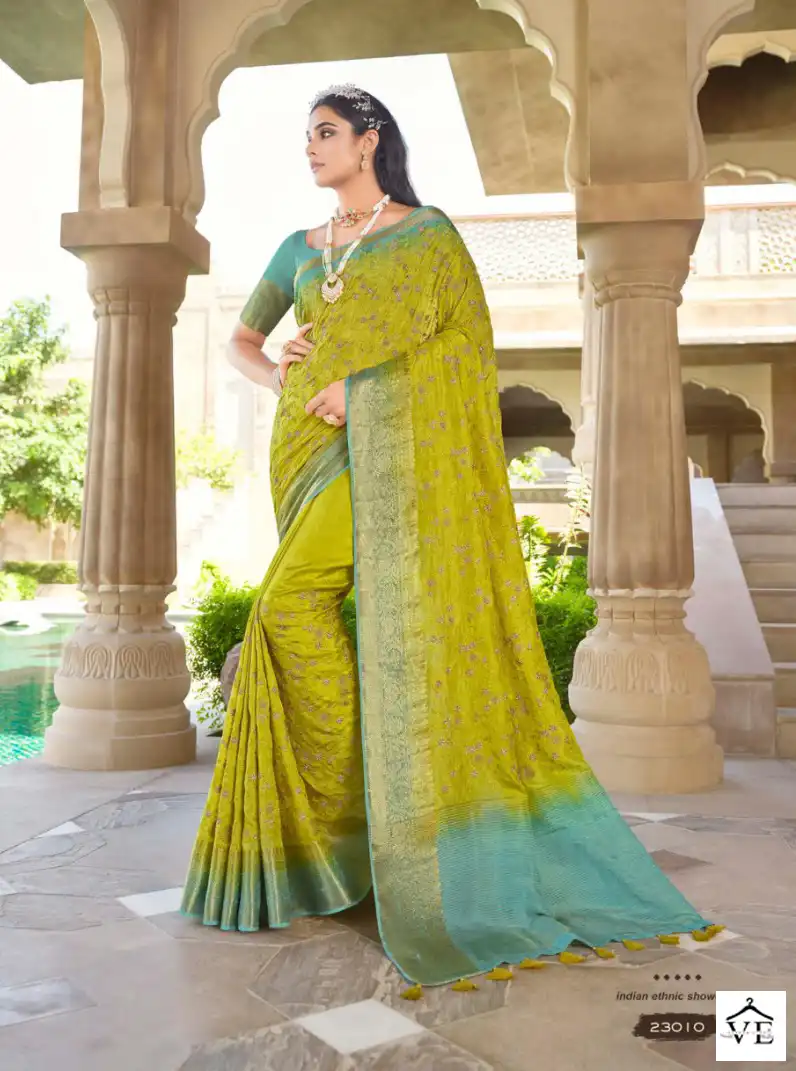 Joh Rivaaj Joshitha Fancy Wholesale Saree Catalog — Wholesale Sarees, MPA wholesale from Surat — view 7