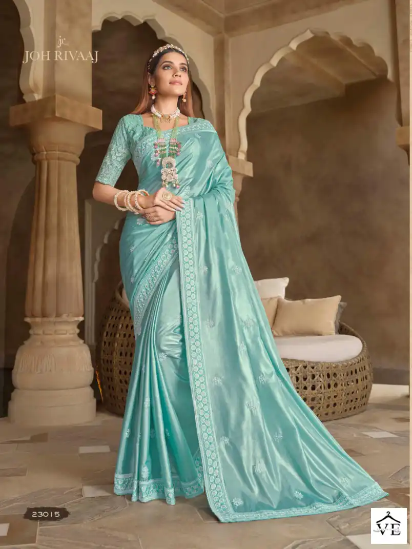 Joh Rivaaj Joshitha Fancy Wholesale Saree Catalog — Wholesale Sarees, MPA wholesale from Surat — view 11