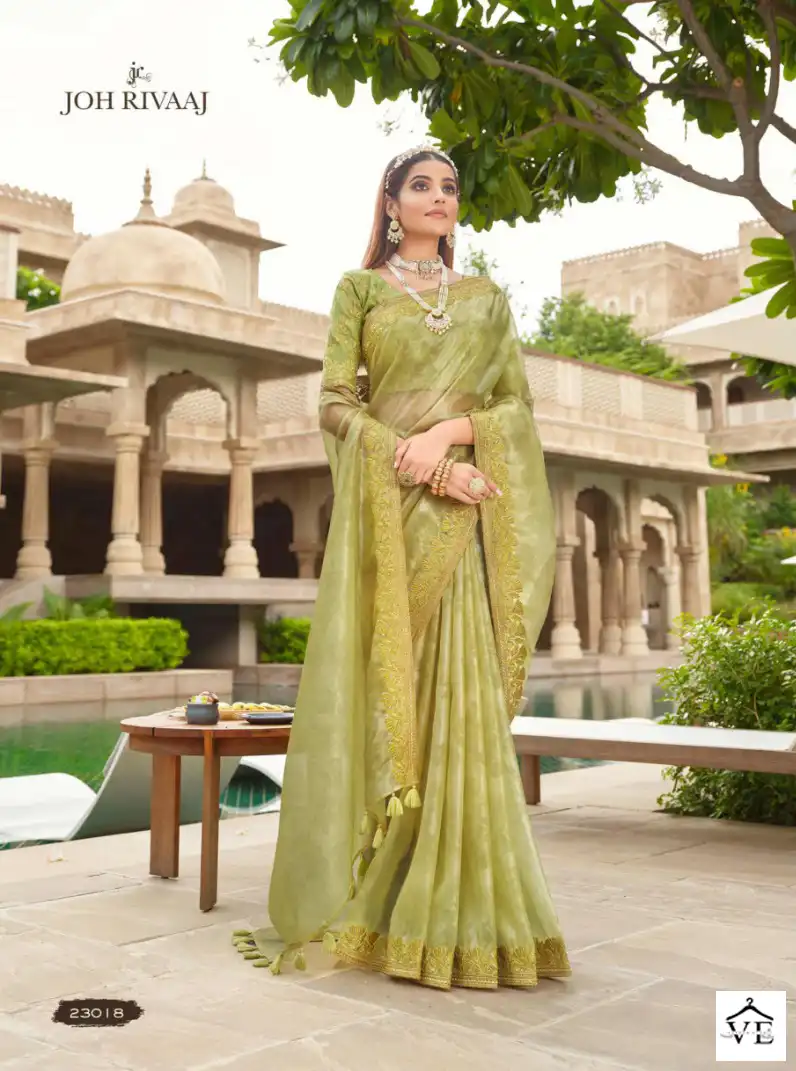 Joh Rivaaj Joshitha Fancy Wholesale Saree Catalog — Wholesale Sarees, MPA wholesale from Surat — view 13
