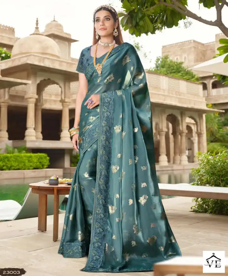 Joh Rivaaj Joshitha Fancy Wholesale Saree Catalog — Wholesale Sarees, MPA wholesale from Surat — view 1