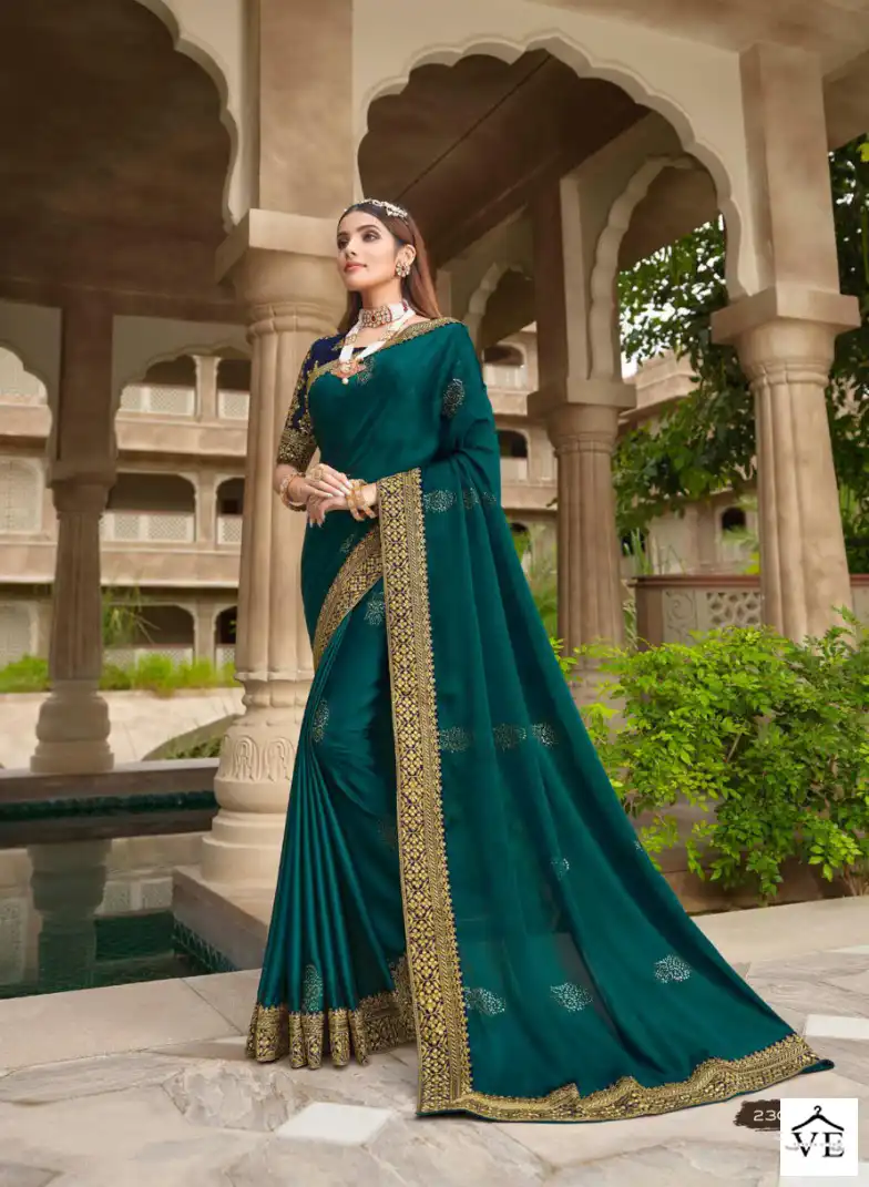 Joh Rivaaj Joshitha Fancy Wholesale Saree Catalog — Wholesale Sarees, MPA wholesale from Surat — view 17