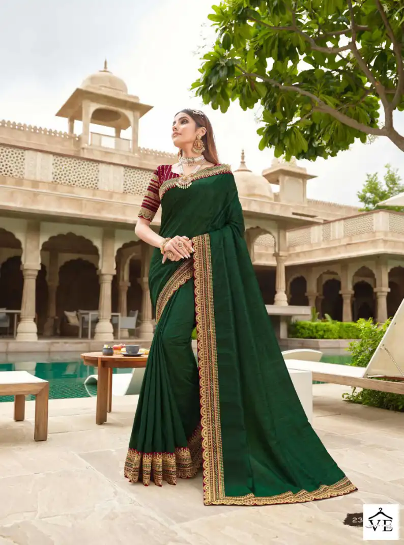 Joh Rivaaj Joshitha Fancy Wholesale Saree Catalog — Wholesale Sarees, MPA wholesale from Surat — view 3