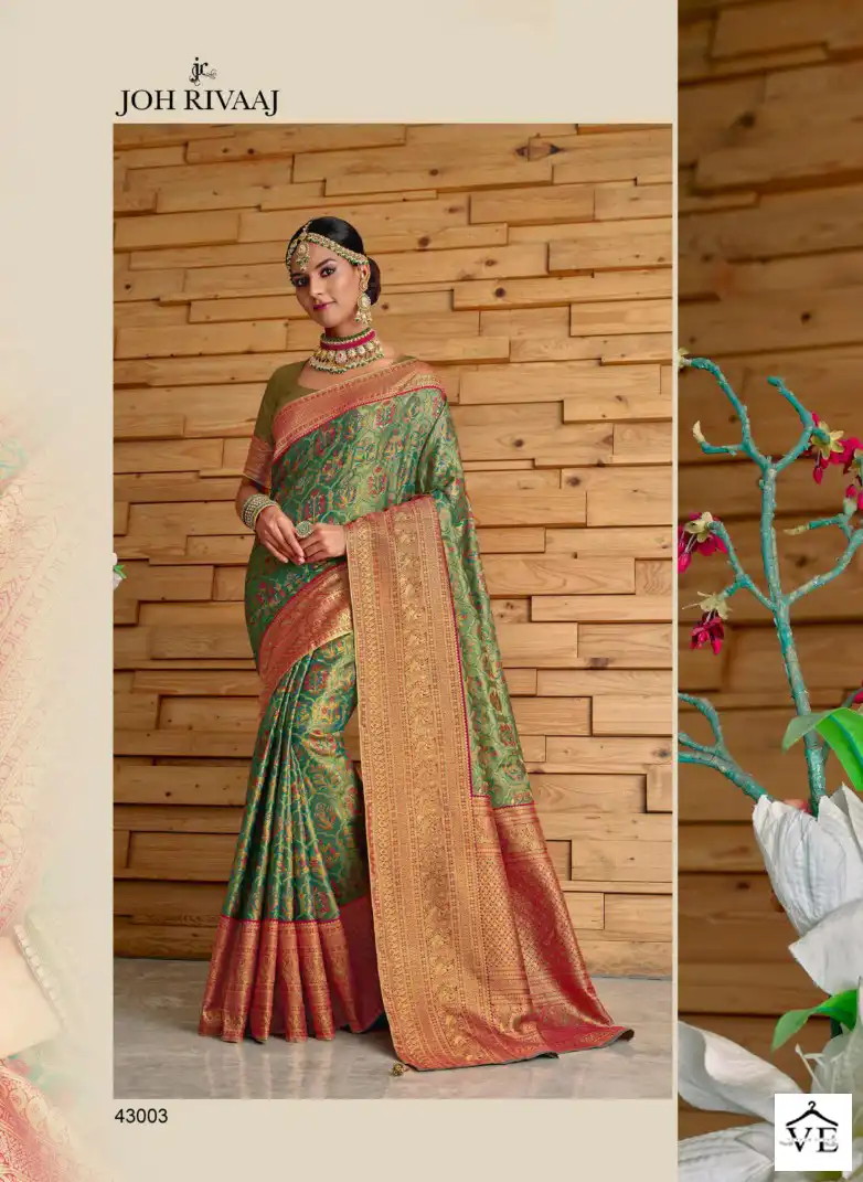 Joh Rivaaj Jullisa Fancy Wholesale Saree Catalog — Wholesale Sarees, MPA wholesale from Surat — view 2