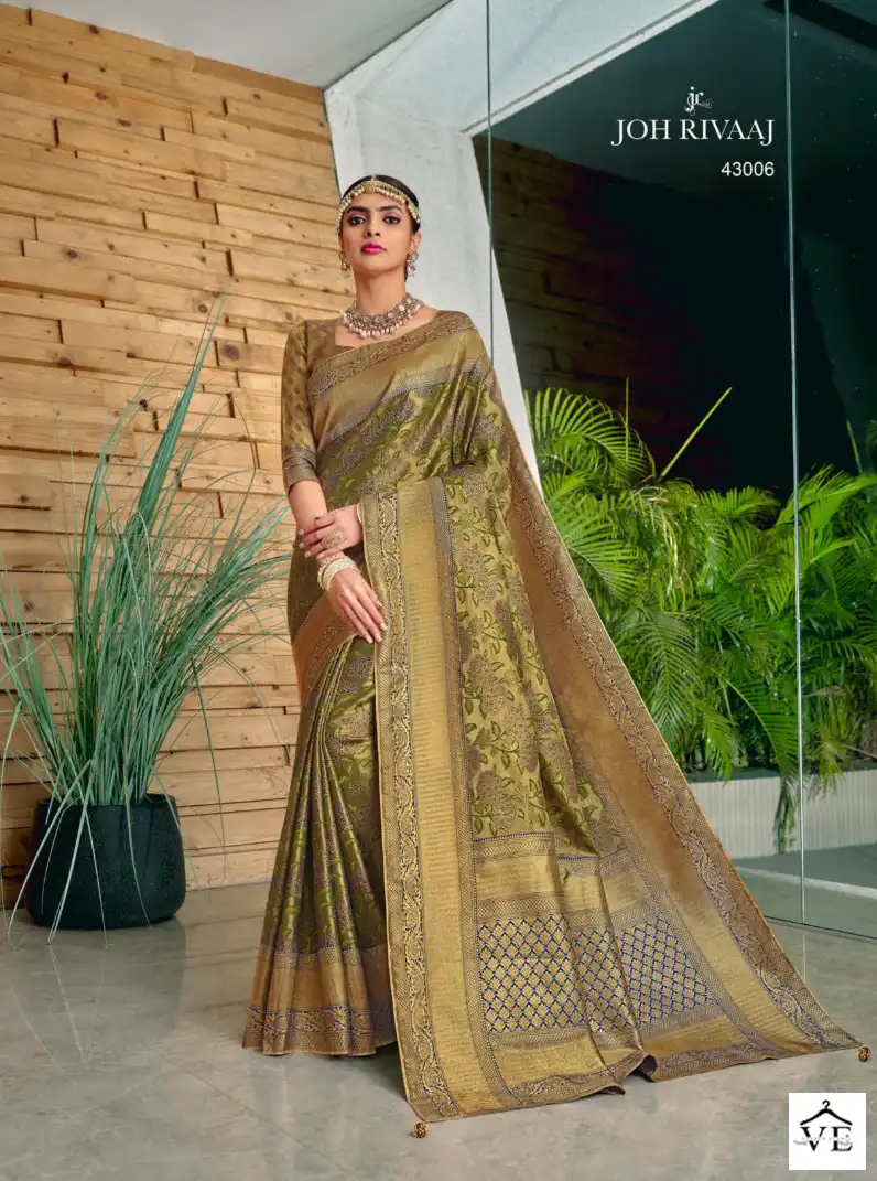 Joh Rivaaj Jullisa Fancy Wholesale Saree Catalog — Wholesale Sarees, MPA wholesale from Surat — view 5