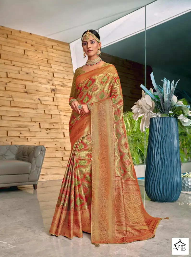 Joh Rivaaj Jullisa Fancy Wholesale Saree Catalog — Wholesale Sarees, MPA wholesale from Surat — view 6