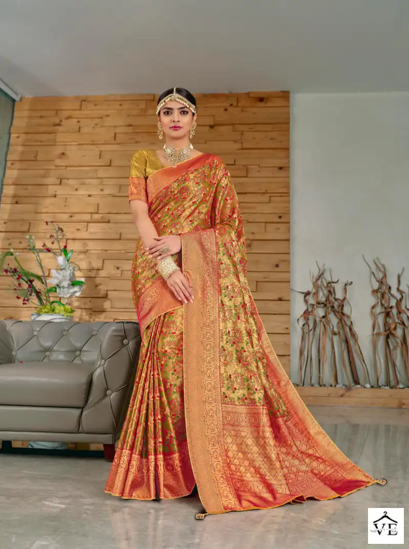 Joh Rivaaj Jullisa Fancy Wholesale Saree Catalog — Wholesale Sarees, MPA wholesale from Surat — view 8