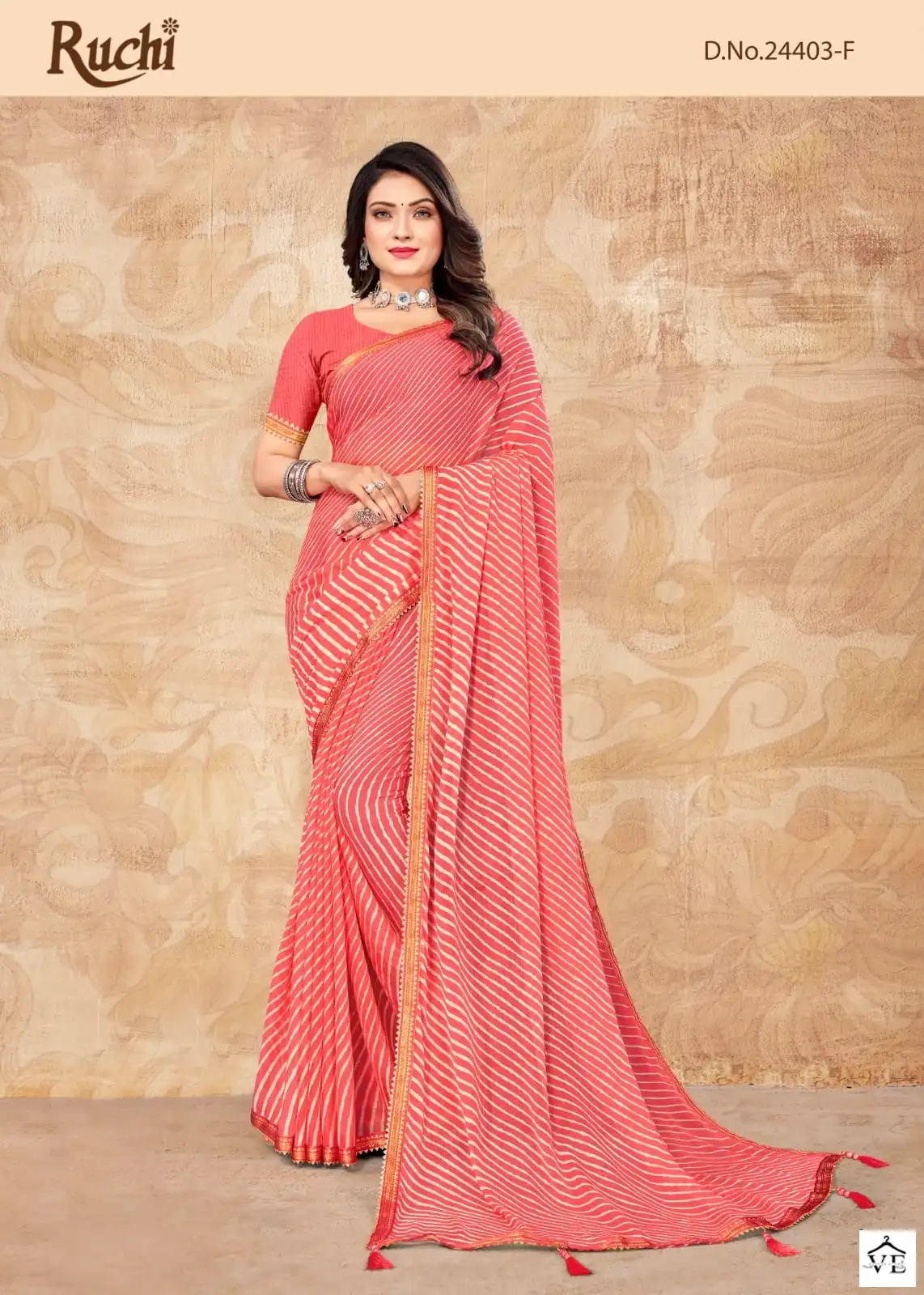Ruchi Sarees Jalpari 6 Chiffon Wholesale Saree Catalog — Wholesale Sarees, MPA wholesale from Surat - Gallery Image 2