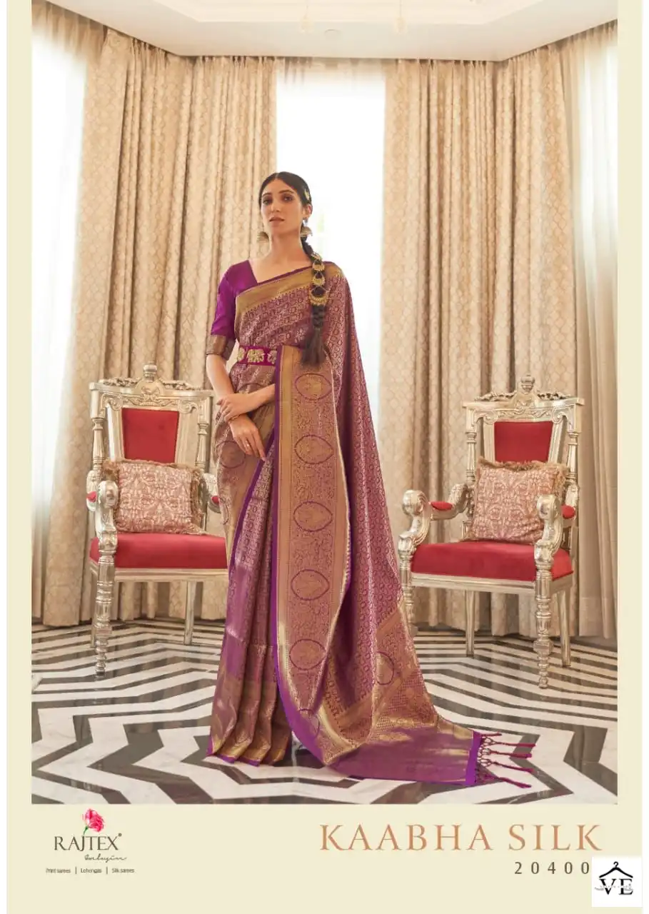 Rajtex Kaabha Silk Handloom Weaving Wholesale Saree Catalog — Wholesale Sarees, MPA wholesale from Surat - Gallery Image 5