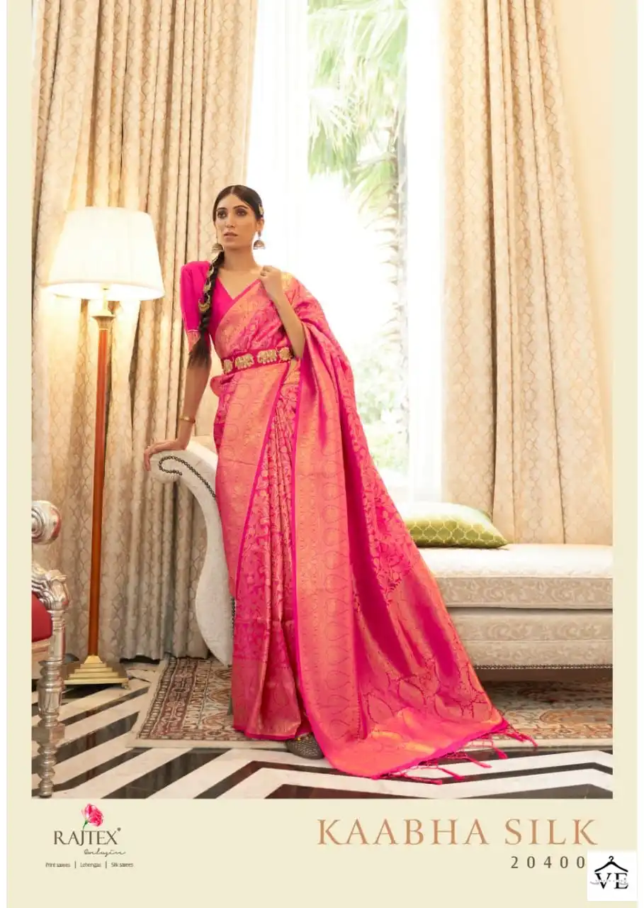 Rajtex Kaabha Silk Handloom Weaving Wholesale Saree Catalog — Wholesale Sarees, MPA wholesale from Surat - Gallery Image 2