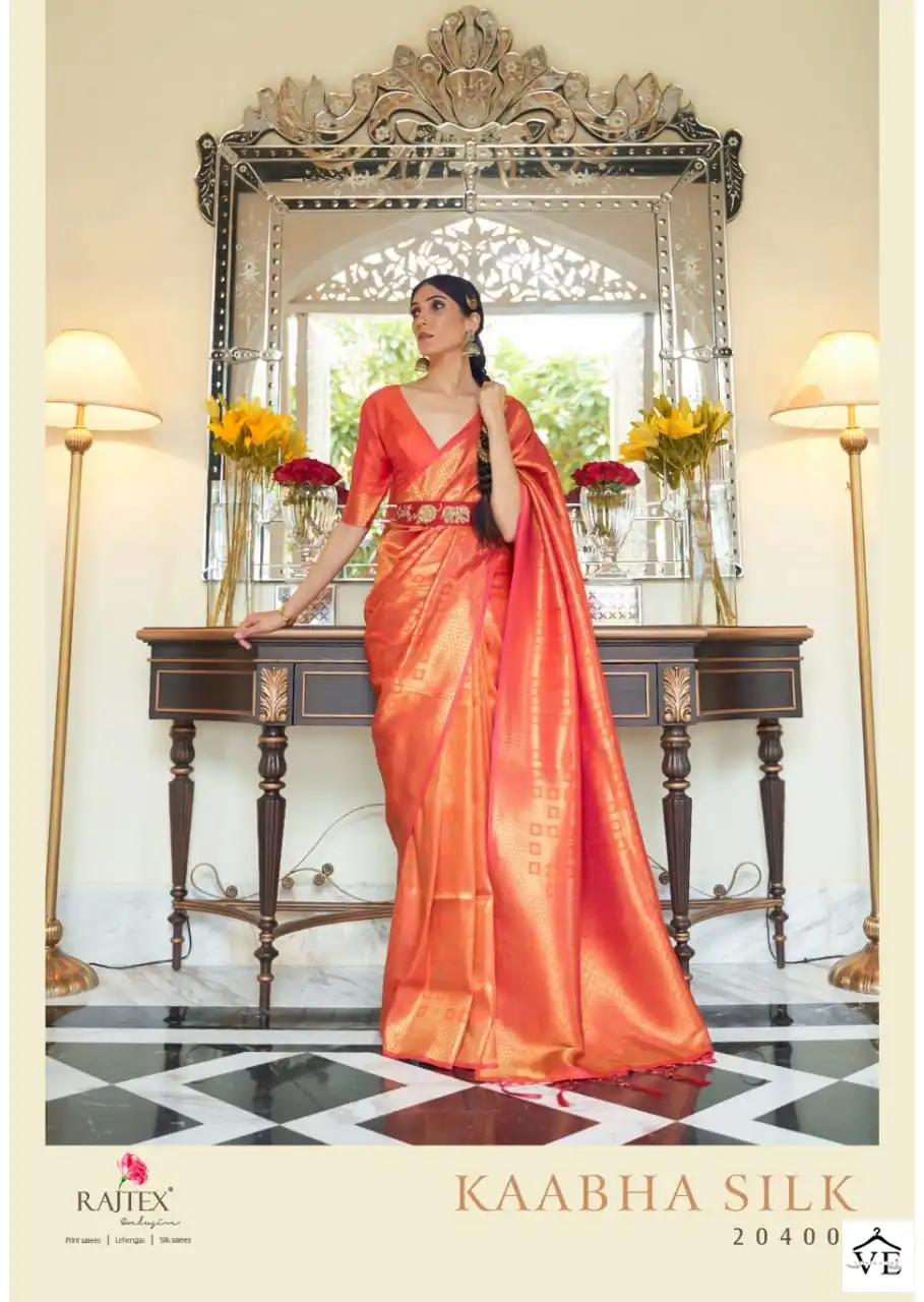 Rajtex Kaabha Silk Handloom Weaving Wholesale Saree Catalog — Wholesale Sarees, MPA wholesale from Surat - Gallery Image 3