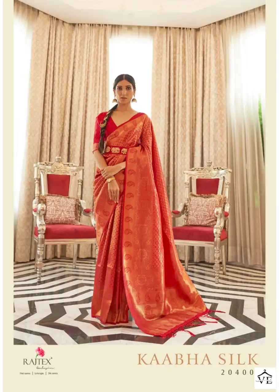 Rajtex Kaabha Silk Handloom Weaving Wholesale Saree Catalog — Wholesale Sarees, MPA wholesale from Surat - Gallery Image 4