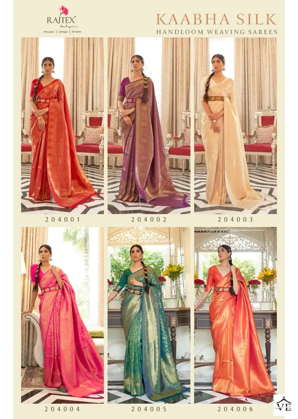 Rajtex Kaabha Silk Handloom Weaving Wholesale Saree Catalog — Wholesale Sarees, MPA wholesale from Surat — view 7