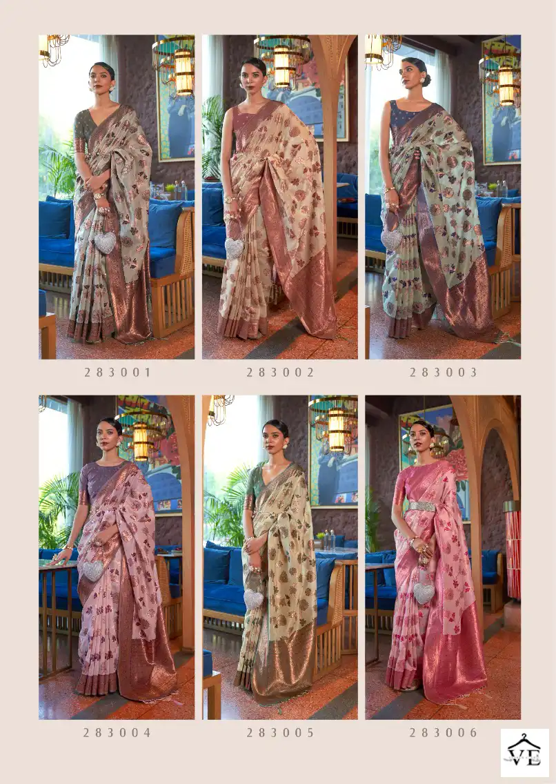 Rajtex Kadvika Silk Himmer Organza Wholesale Saree Catalog — Wholesale Sarees, MPA wholesale from Surat — view 7