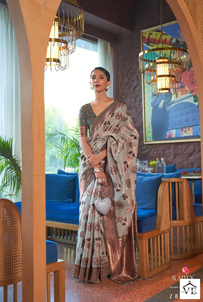 Rajtex Kadvika Silk Himmer Organza Wholesale Saree Catalog — Wholesale Sarees, MPA wholesale from Surat - Gallery Image 5