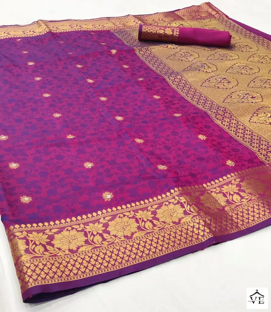 Rajtex Kalandi Silk Self Kanjivaram Weaving Wholesale Saree Catalog — Wholesale Sarees, MPA wholesale from Surat - Gallery Image 10