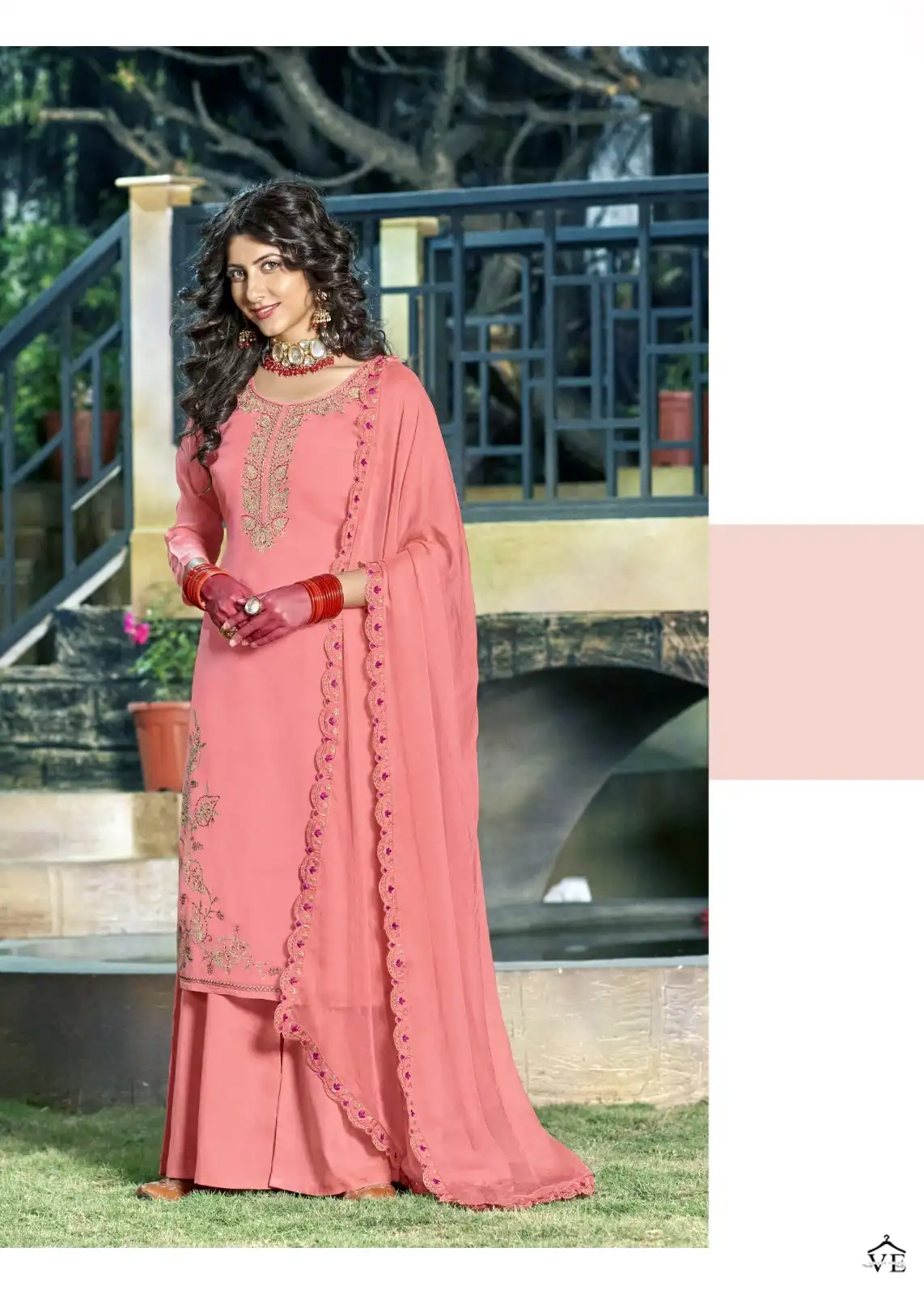 Kalarang Kalki Pure Organza Wholesale Salwar Suit Catalog — Wholesale Salwar Suits, MPA wholesale from Surat — view 4