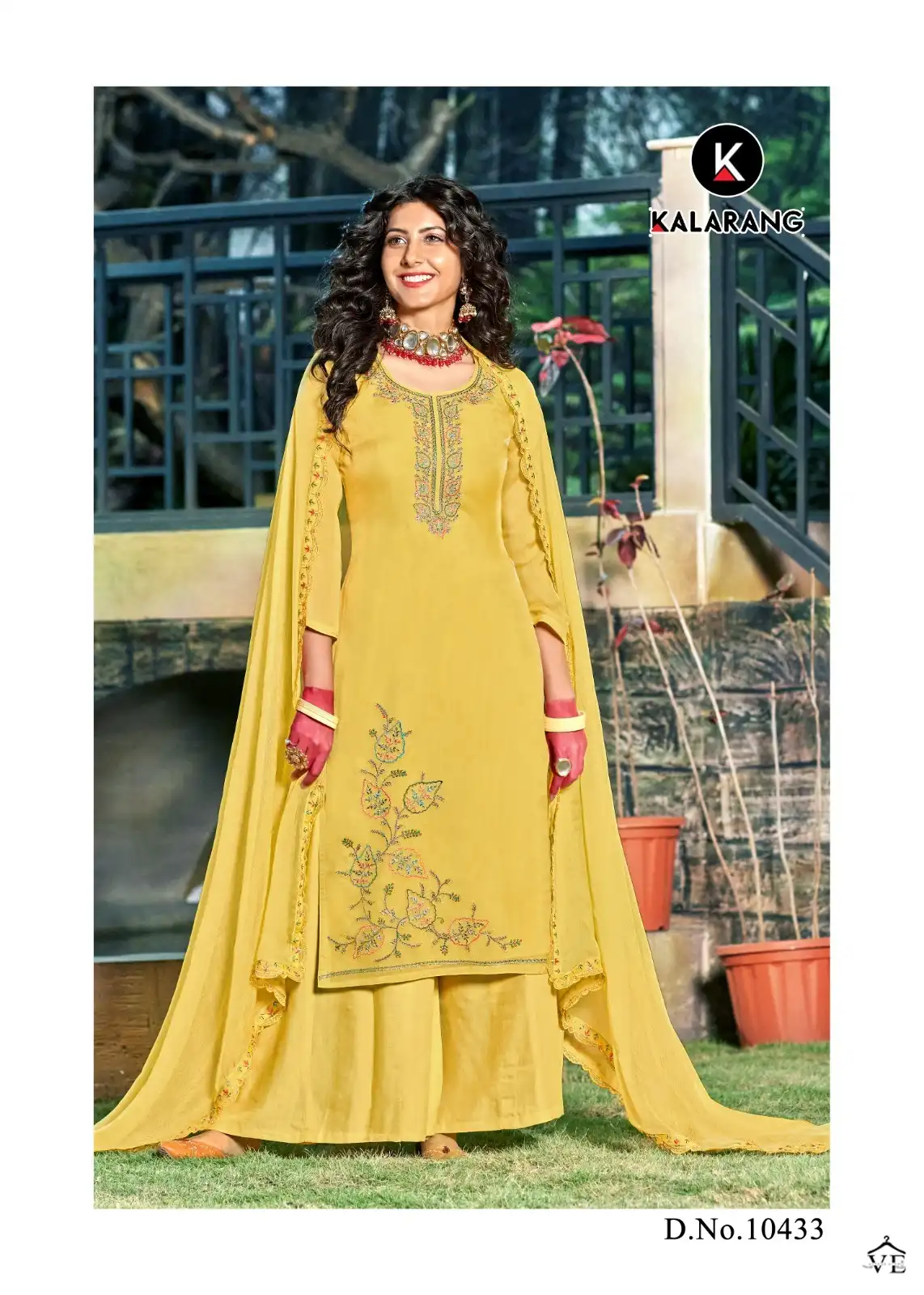 Kalarang Kalki Pure Organza Wholesale Salwar Suit Catalog — Wholesale Salwar Suits, MPA wholesale from Surat - Gallery Image 2