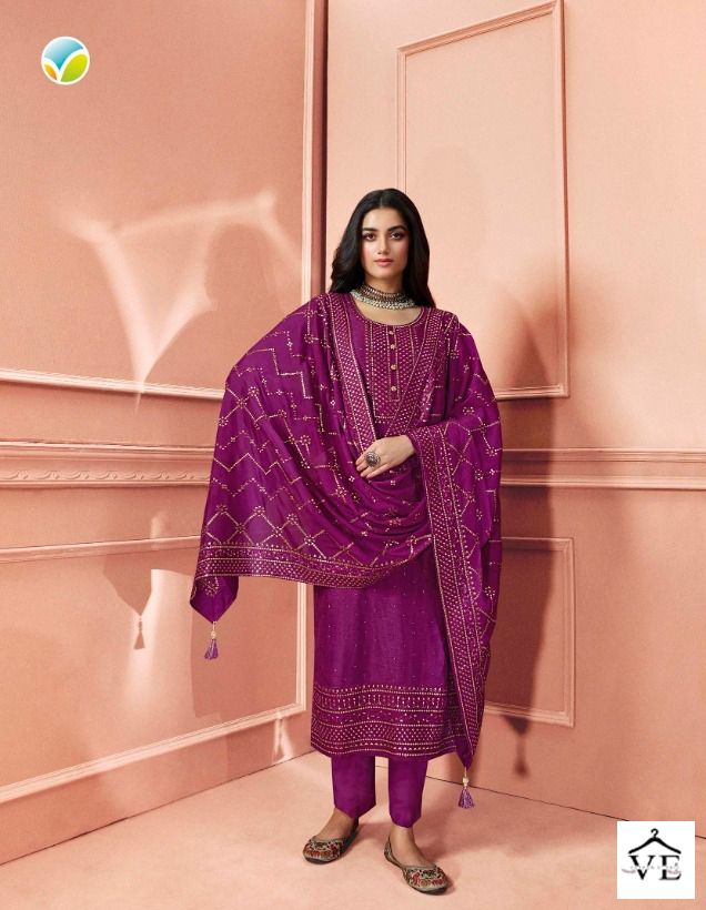 Vinay Fashion Kaseesh -Safeena Dola Wholesale Designer Salwar Suit Catalog — Wholesale Salwar Suits, MPA wholesale from Surat — view 4