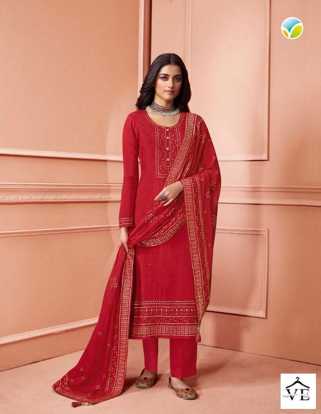 Vinay Fashion Kaseesh -Safeena Dola Wholesale Designer Salwar Suit Catalog — Wholesale Salwar Suits, MPA wholesale from Surat — view 5