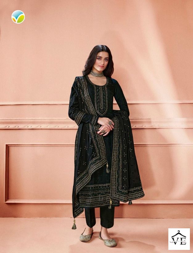 Vinay Fashion Kaseesh -Safeena Dola Wholesale Designer Salwar Suit Catalog — Wholesale Salwar Suits, MPA wholesale from Surat — view 7