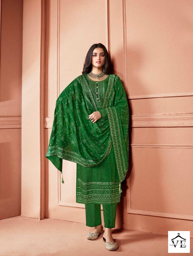 Vinay Fashion Kaseesh -Safeena Dola Wholesale Designer Salwar Suit Catalog — Wholesale Salwar Suits, MPA wholesale from Surat — view 8