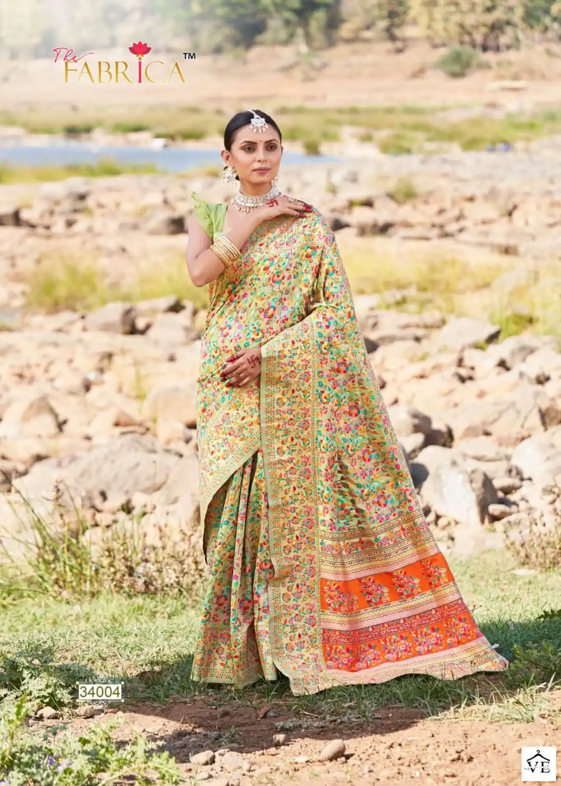 The Fabrica Kashmiri Vol 1 Pure Kashmiri Modal Weaving Wholesale Saree Catalog — Wholesale Sarees, MPA wholesale from Surat - Gallery Image 3