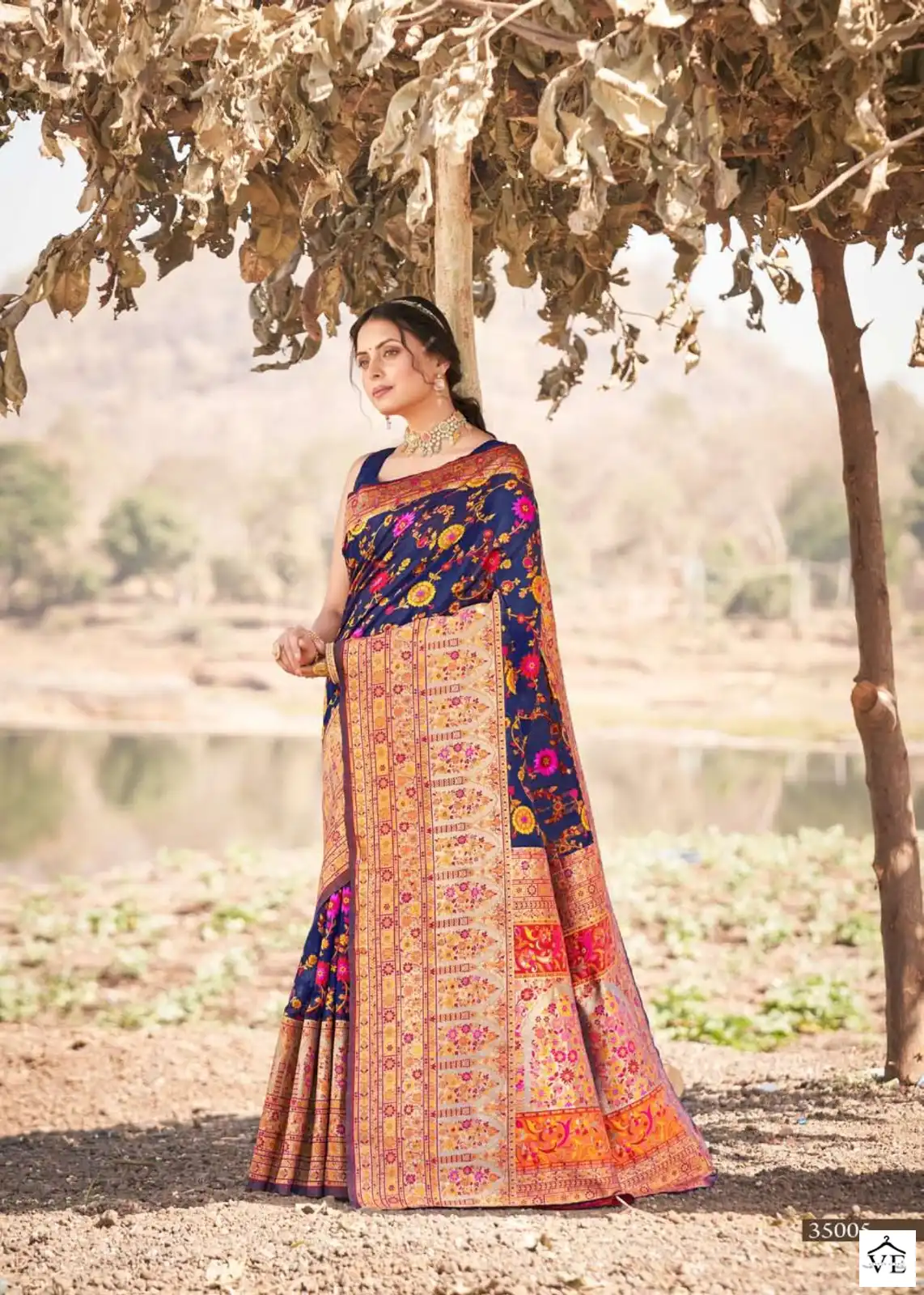 The Fabrica Kashmiri Vol 2 Pure Kashmiri Modal Weaving Wholesale Saree Catalog — Wholesale Sarees, MPA wholesale from Surat - Gallery Image 5