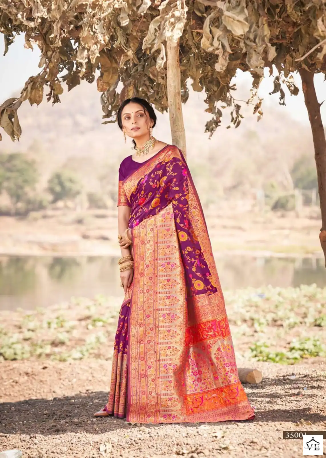 The Fabrica Kashmiri Vol 2 Pure Kashmiri Modal Weaving Wholesale Saree Catalog — Wholesale Sarees, MPA wholesale from Surat - Gallery Image 6