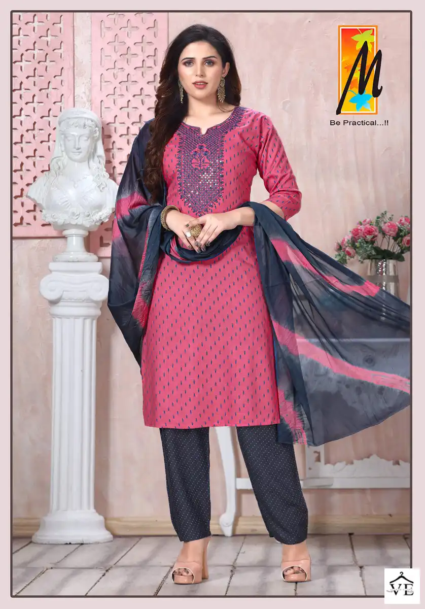 Vardan Ethnic Katha Rayon Wholesale Readymade Salwar Suit Catalog — Wholesale Salwar Suits, MPA wholesale from Surat - Gallery Image 4