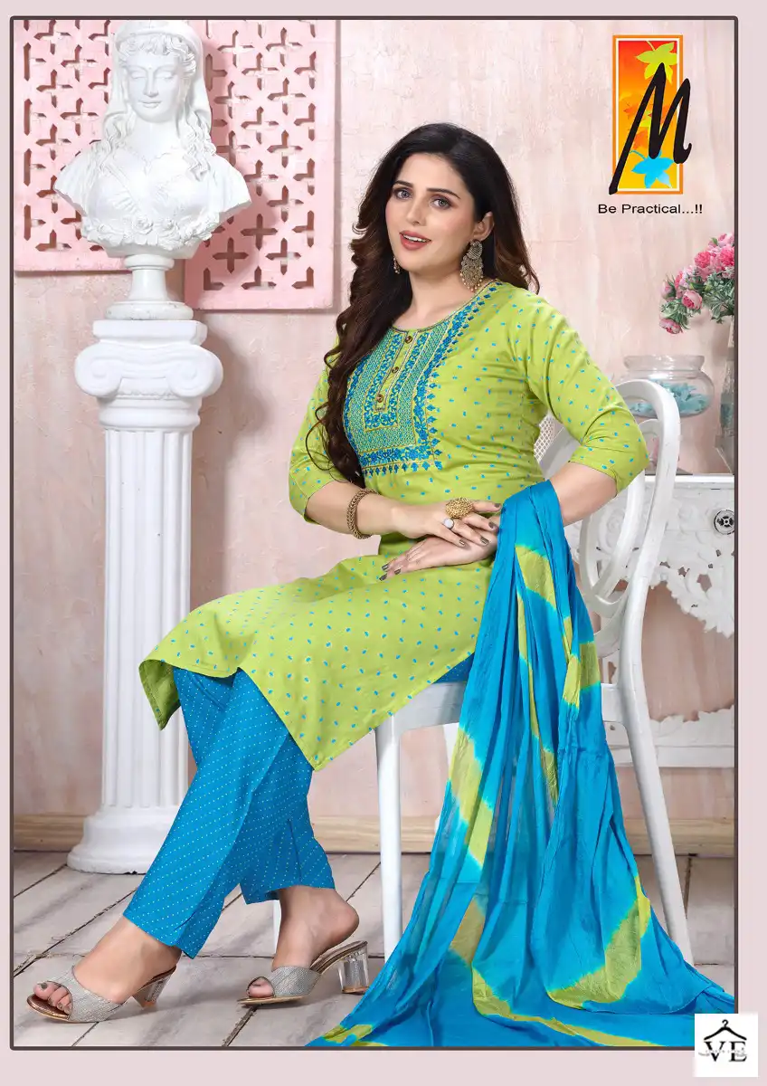 Vardan Ethnic Katha Rayon Wholesale Readymade Salwar Suit Catalog — Wholesale Salwar Suits, MPA wholesale from Surat - Gallery Image 5