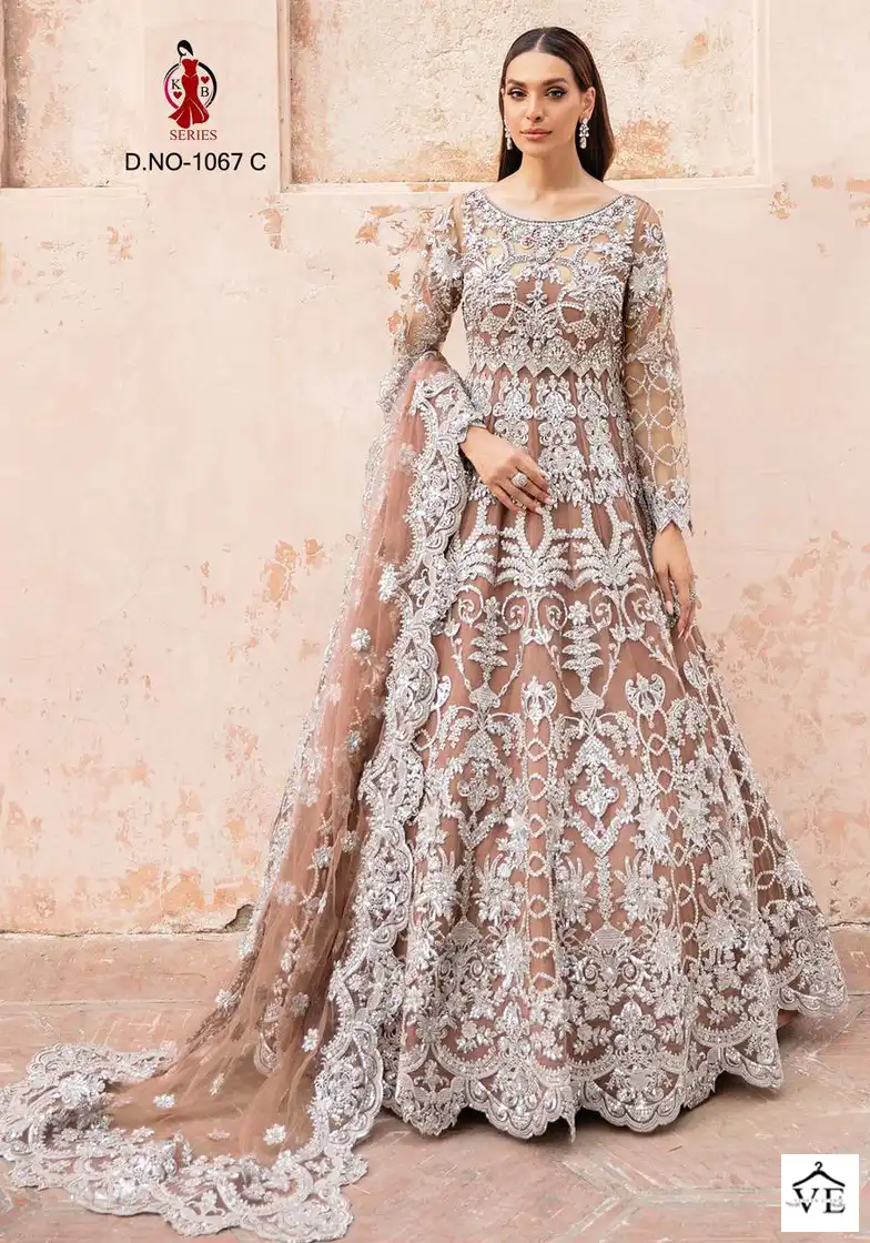 Vardan Ethnic Kb 1067 Heavy Butterfly Net Wholesale Designer Salwar Suit Catalog — Wholesale Salwar Suits, MPA wholesale from Surat - Gallery Image 2