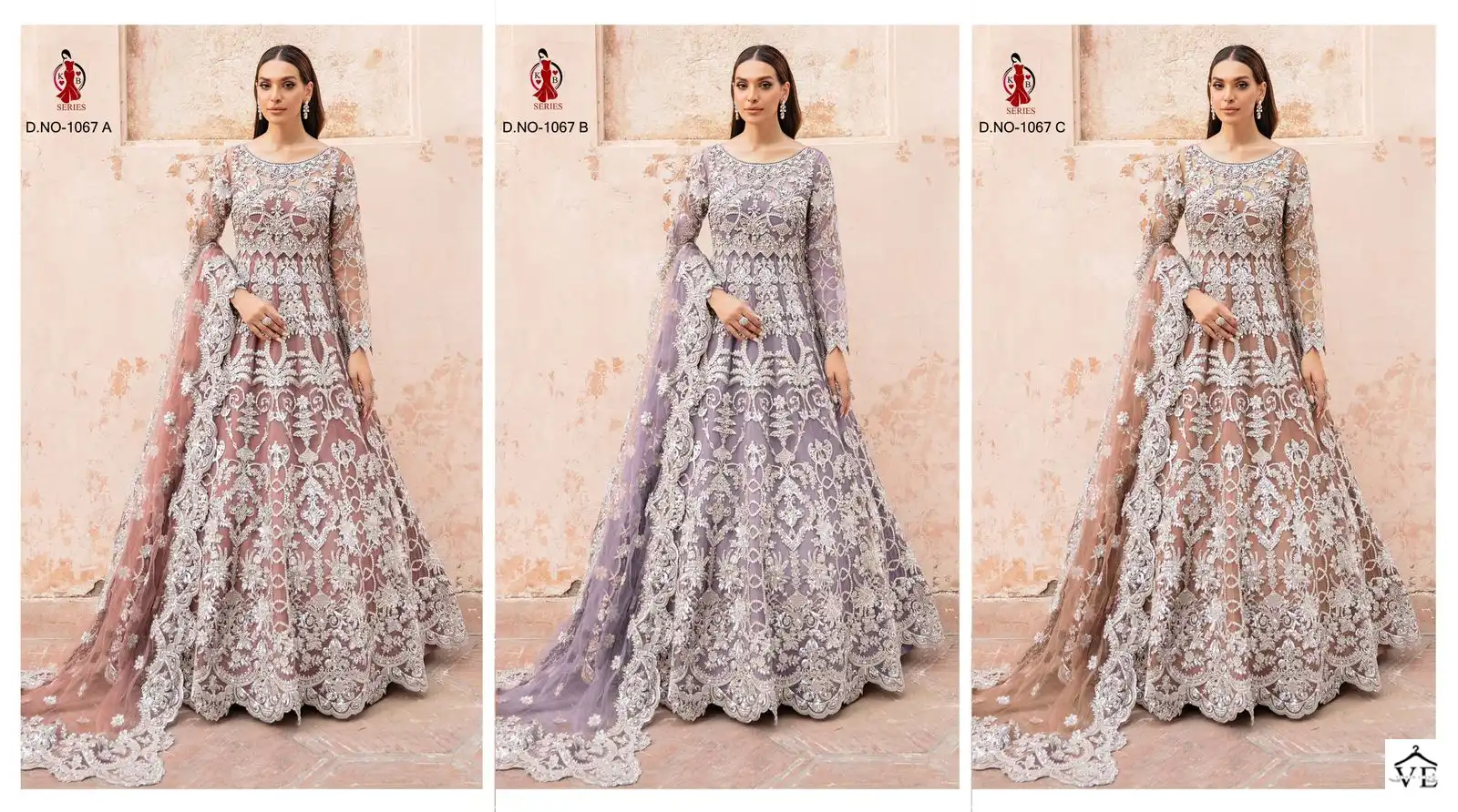 Vardan Ethnic Kb 1067 Heavy Butterfly Net Wholesale Designer Salwar Suit Catalog — Wholesale Salwar Suits, MPA wholesale from Surat — view 4
