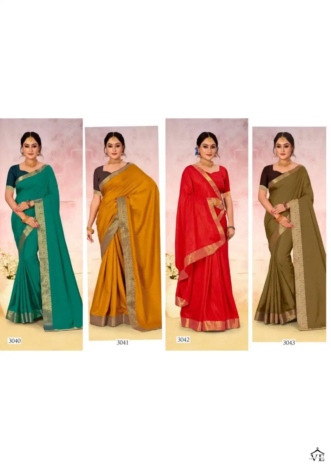 Madhupriya Kesar Kali P-P Vichitra Dyed Wholesale Saree Catalog — Wholesale Sarees, MPA wholesale from Surat - Gallery Image 9