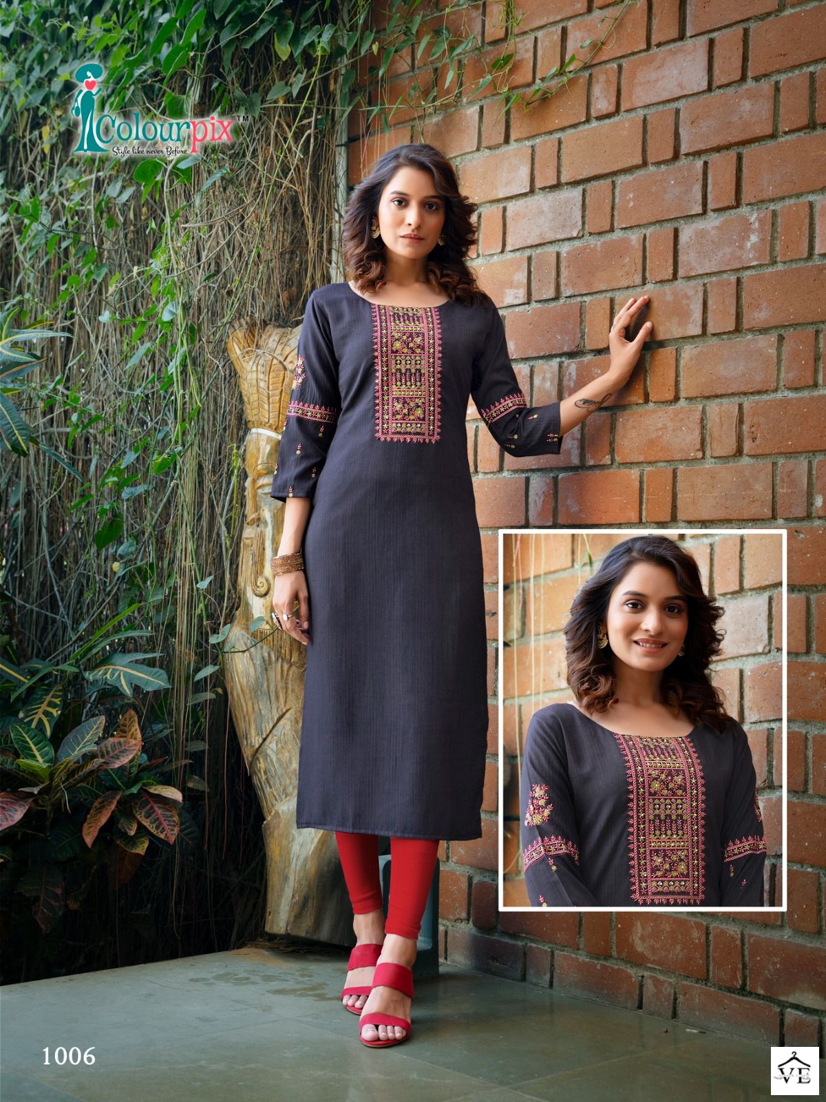 Colourpix Kit Kat Vol 3 Rayon Wholesale Designer Kurtis Catalog — Wholesale Kurtis, MPA wholesale from Surat - Gallery Image 3