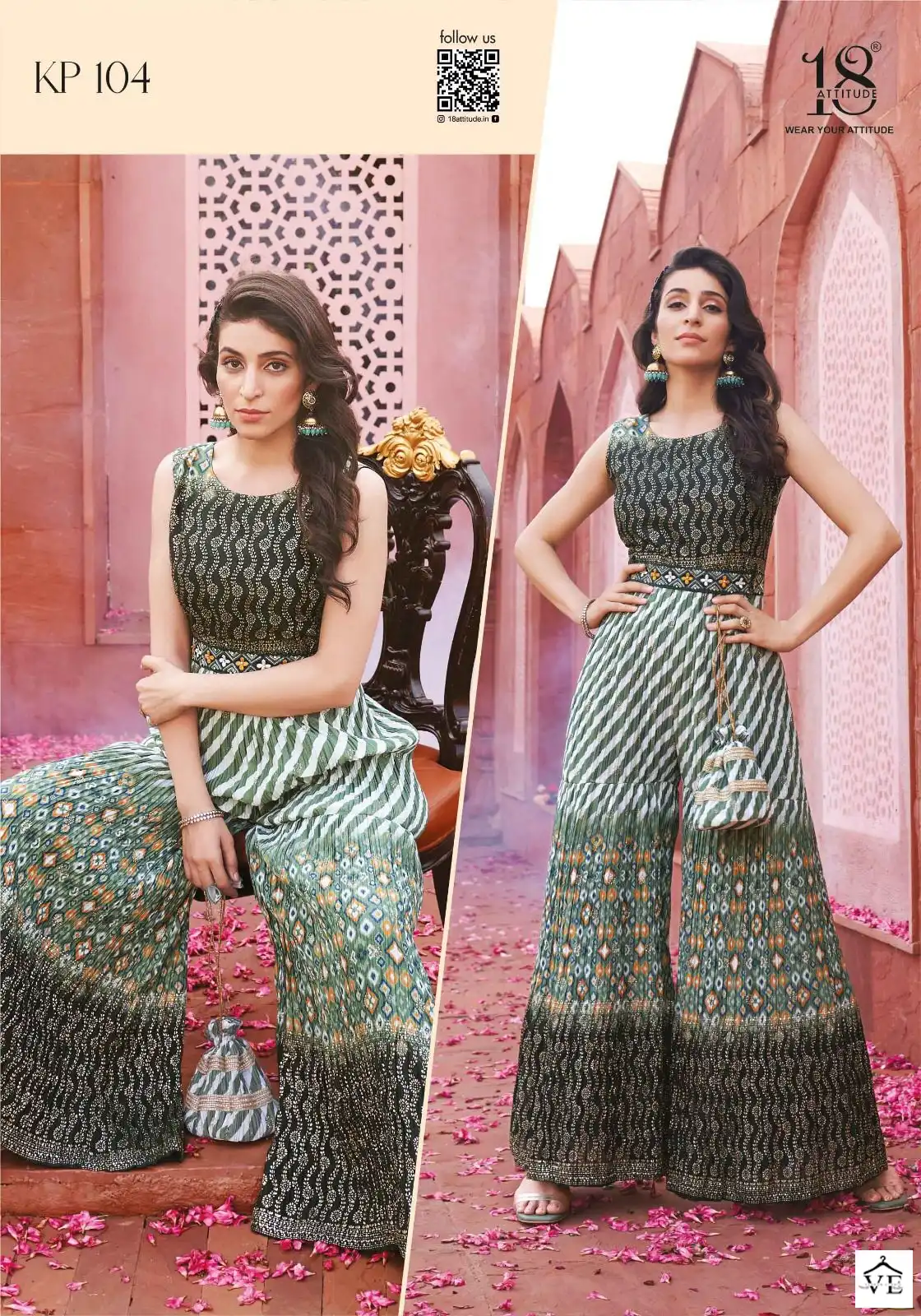 Vardan Ethnic Kitty-Party Chinnon Wholesale Kurti With Pant Catalog — Wholesale Kurtis, MPA wholesale from Surat - Gallery Image 3