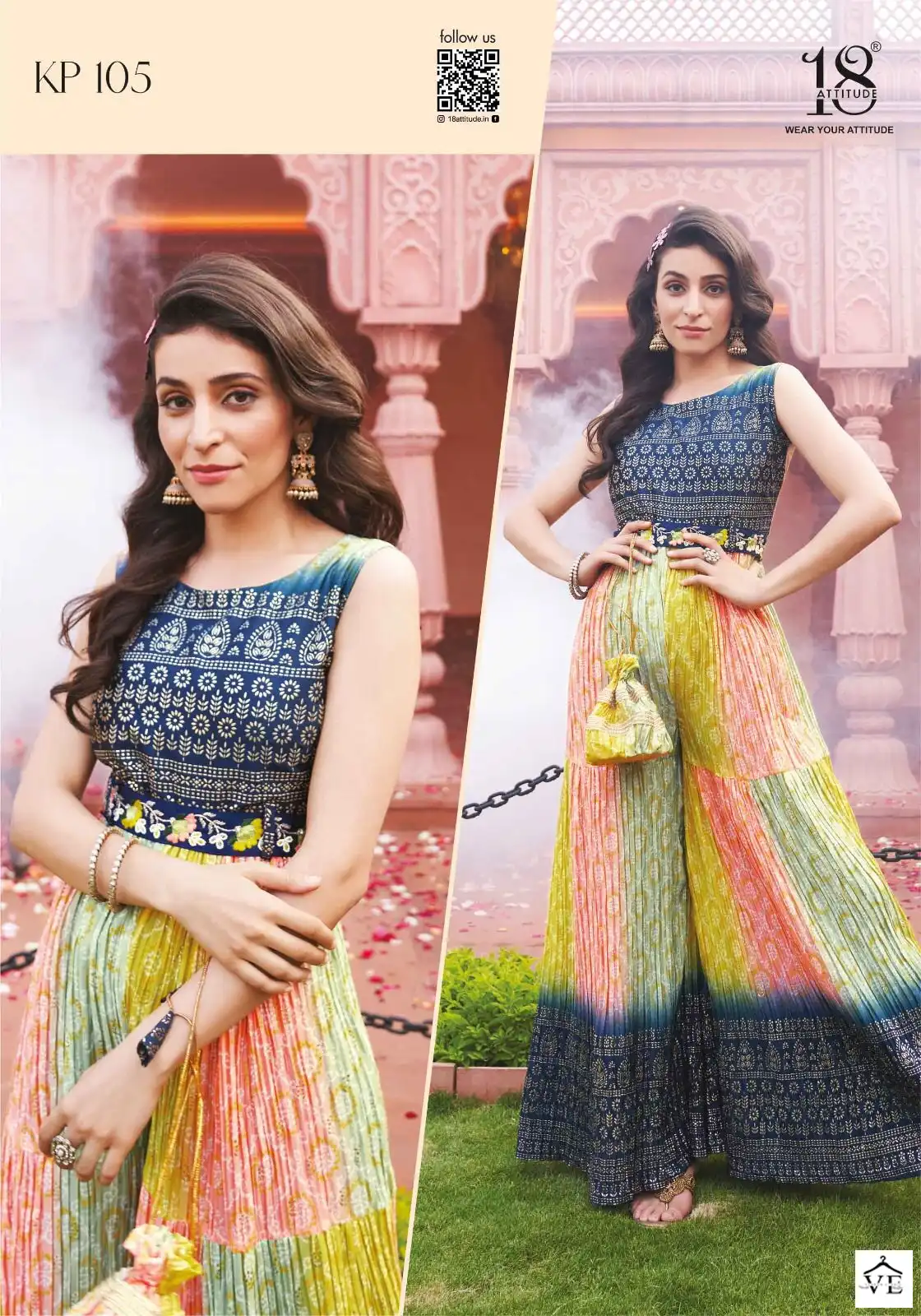 Vardan Ethnic Kitty-Party Chinnon Wholesale Kurti With Pant Catalog — Wholesale Kurtis, MPA wholesale from Surat - Gallery Image 4