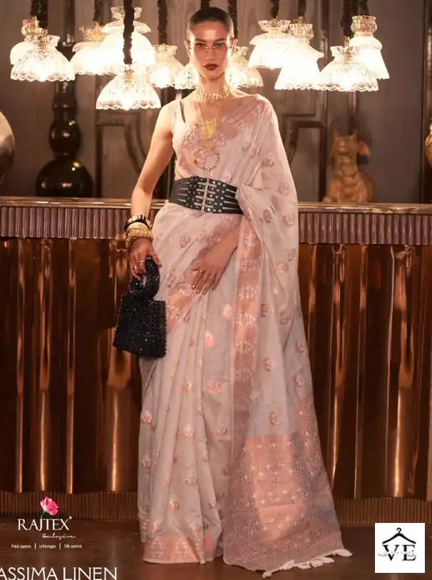 Rajtex Klassima Linen Pure Linen Wholesale Saree Catalog