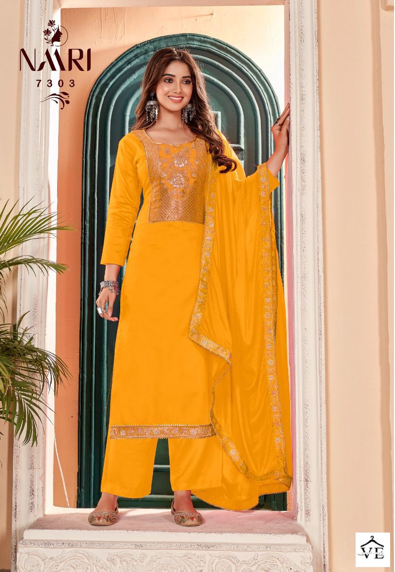 Naari Kullu Pure Jam Wholesale Salwar Suit Catalog — Wholesale Salwar Suits, MPA wholesale from Surat - Gallery Image 2