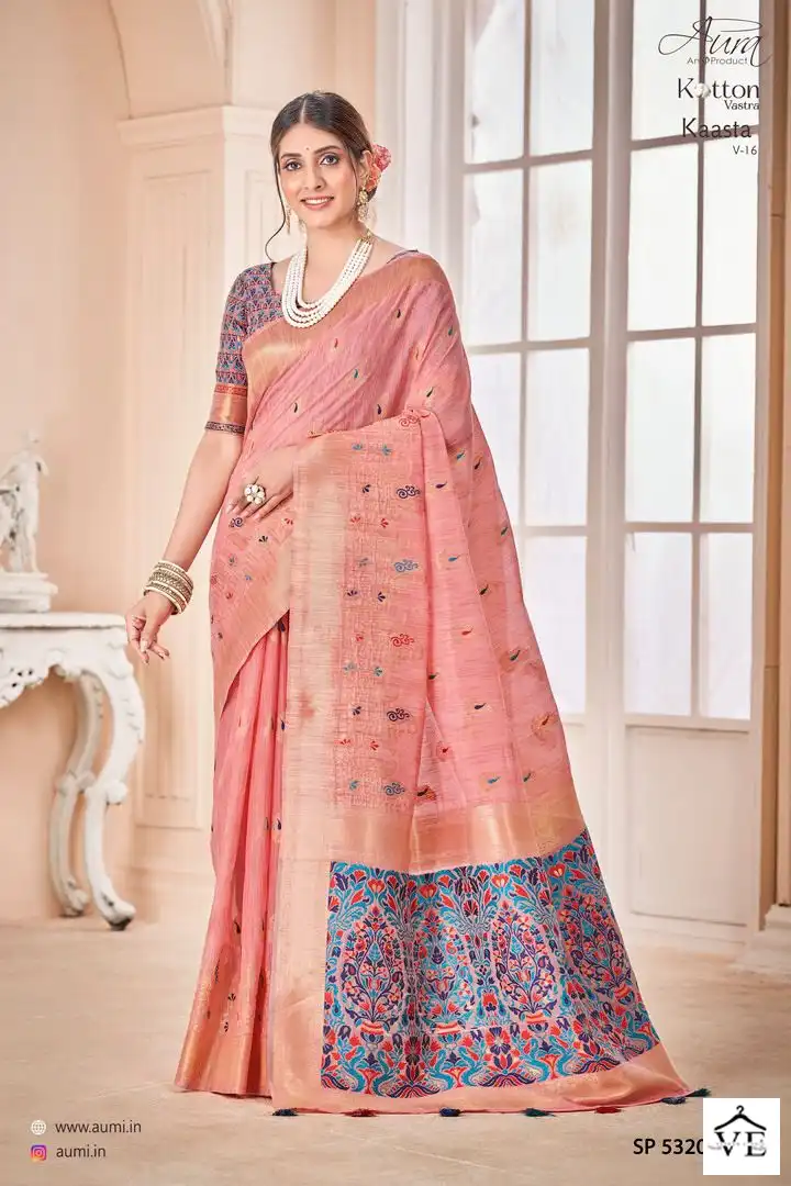 Aura Kaasta Vol 16 Cotton Wholesale Saree Catalog — Wholesale Sarees, MPA wholesale from Surat — view 6