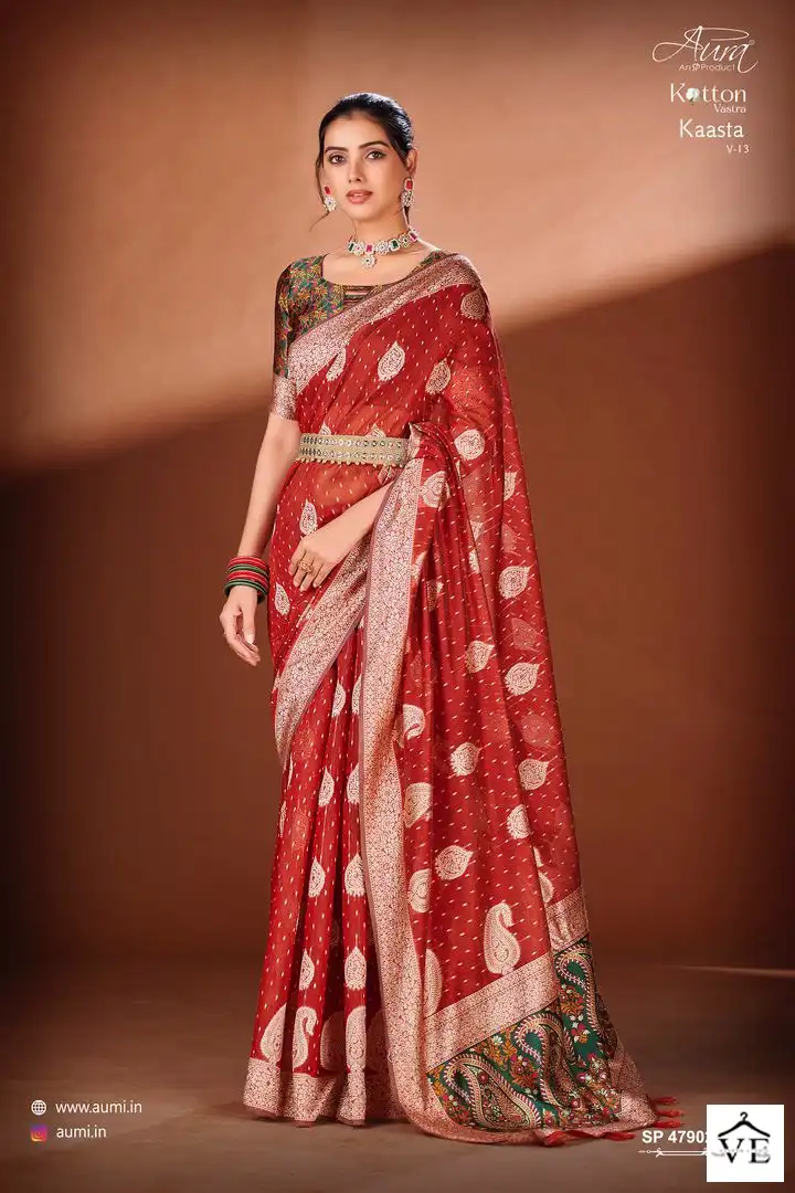 Aura Kaasta Vol-13 Cotton Wholesale Saree Catalog — Wholesale Sarees, MPA wholesale from Surat — view 6