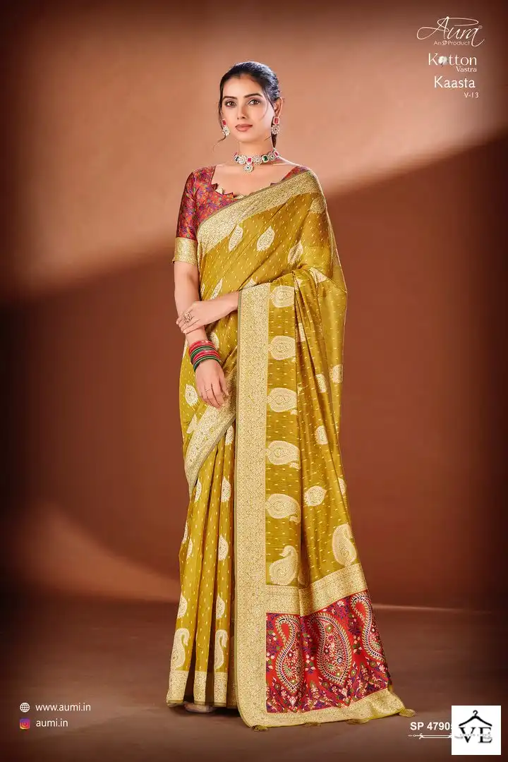 Aura Kaasta Vol-13 Cotton Wholesale Saree Catalog — Wholesale Sarees, MPA wholesale from Surat — view 5